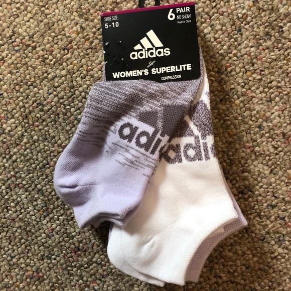 🆕 adidas Superlite No Show Socks 6 Pack - Picture 3 of 11